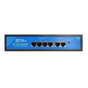 ST-S140POE (2M/100W/A) PRO, 4-х портовый PoE коммутатор