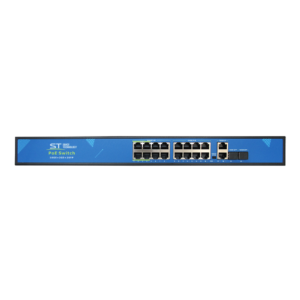 ST-S166POE(Гигабитные порты) (16G/2G/2S/300W/АB/4BT) PRO,16-ти портовый PoE коммутатор